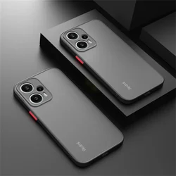 Matte Armor Shockproof Bumper Phone Case for Redmi Note 13 Pro 4G (Black)