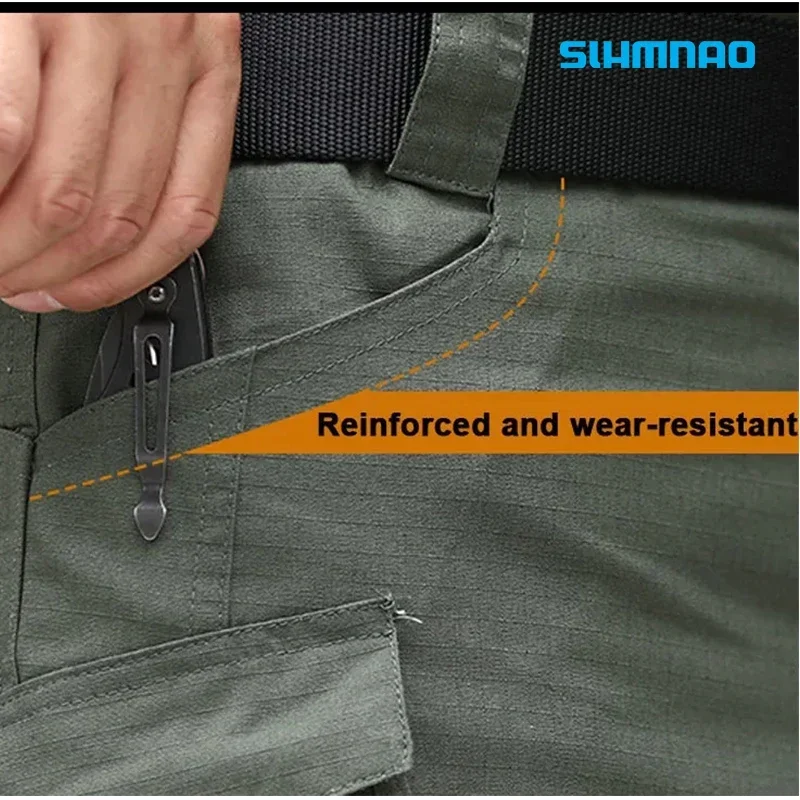Spring/Summer Waterproof Fishing Pants Tactical Pants Mountaineering Training Clothes Multi Pocket Hunting Tactical
