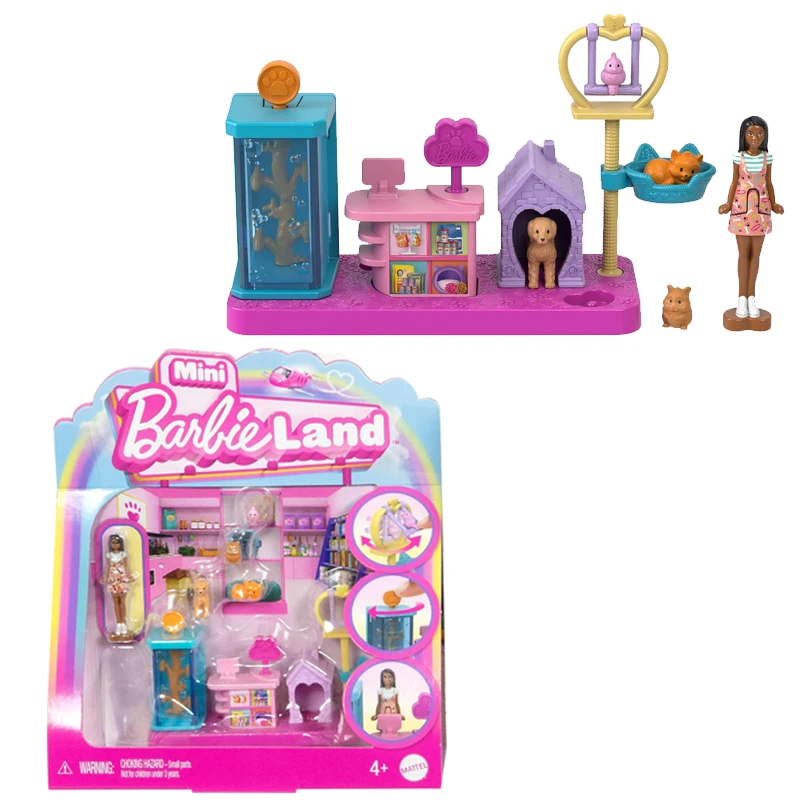 女の子のためのバービー人形の家,ヘアサロン,ペットブティック,スーパーマーケット,ベーカリーおもちゃ,アクセサリー,マイクロ家具,オリジナル