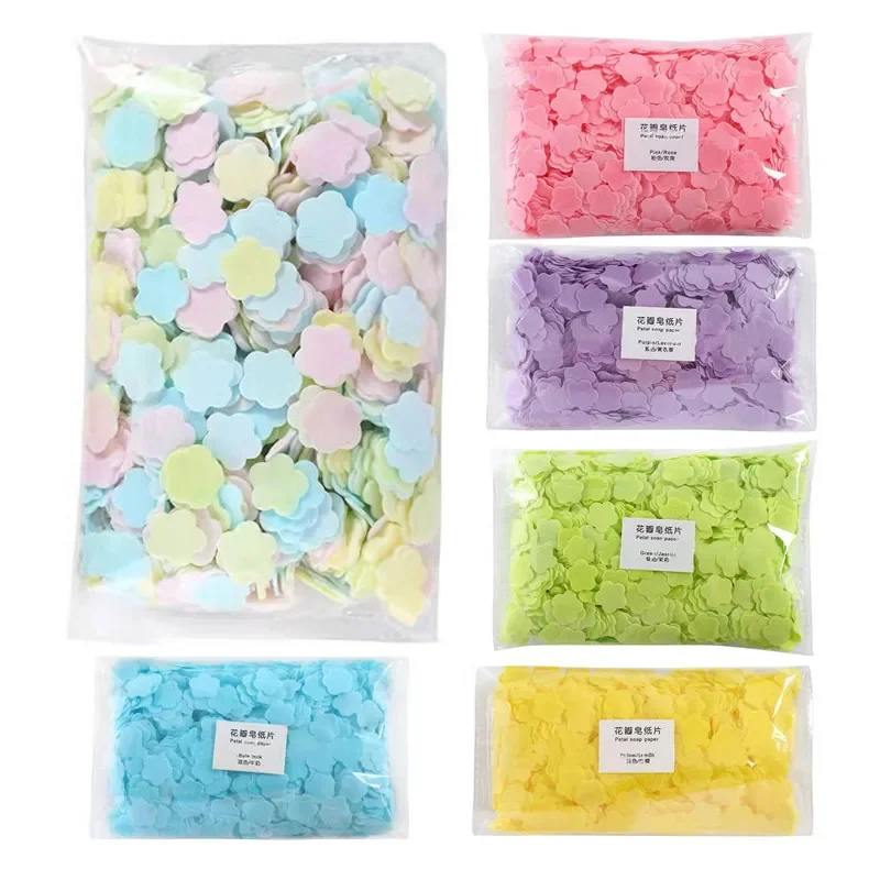 1000Pcs/Bag Disposable Soap Mini Cleaning Soaps Portable Hand Wash Soap Papers Scented Slice for Travel disposable soap paper