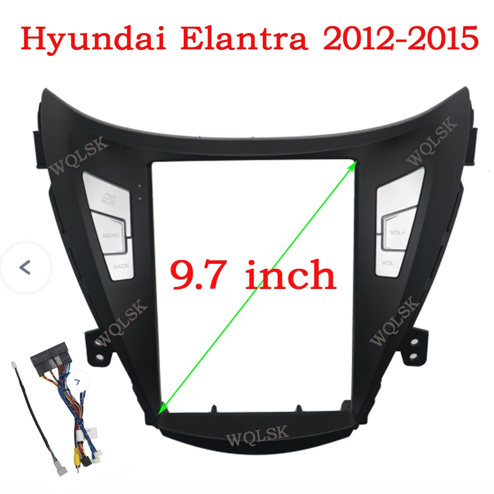 

Car Frame Fascia Adapter For Hyundai Elantra 2012-2015 Tesla Style Android Radio Dash Fitting Panel Kit