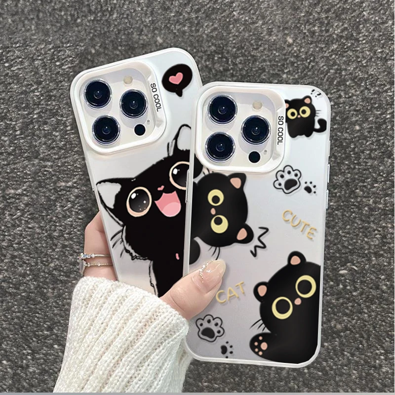 Cute Black Cat Cover - Stylish Protective Case