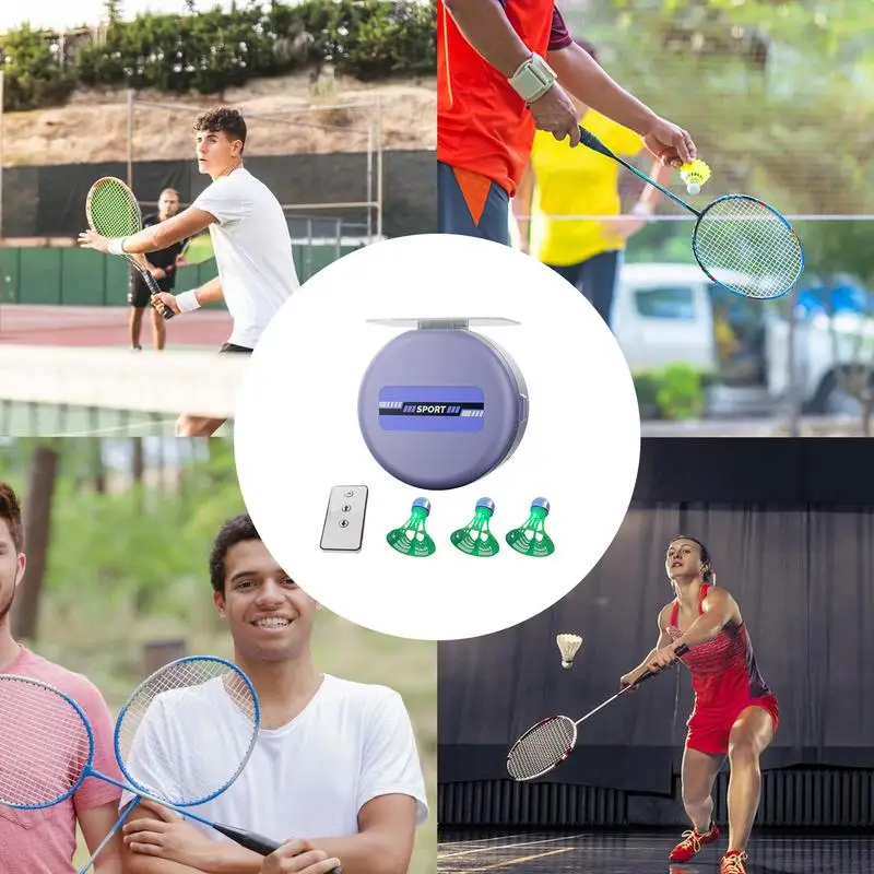 Portable Badminton Trainer Badminton Practice Self-study Training Rebound Tool Professional Shuttlecock Supplies badminton swing trainer