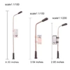 3V LED Advertising Lights Street Lamp Illuminated Model Lamppost  Railway Train Layout Diorama Sand Table Landscape 10pcs 2