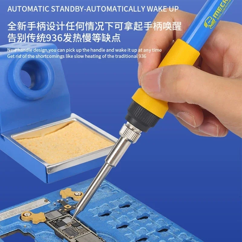 Mechanic T12 Pro Solder Station Anti-static Intelligent Digital Heating Station for Phone Repair Support OT Series Iron Tips 5