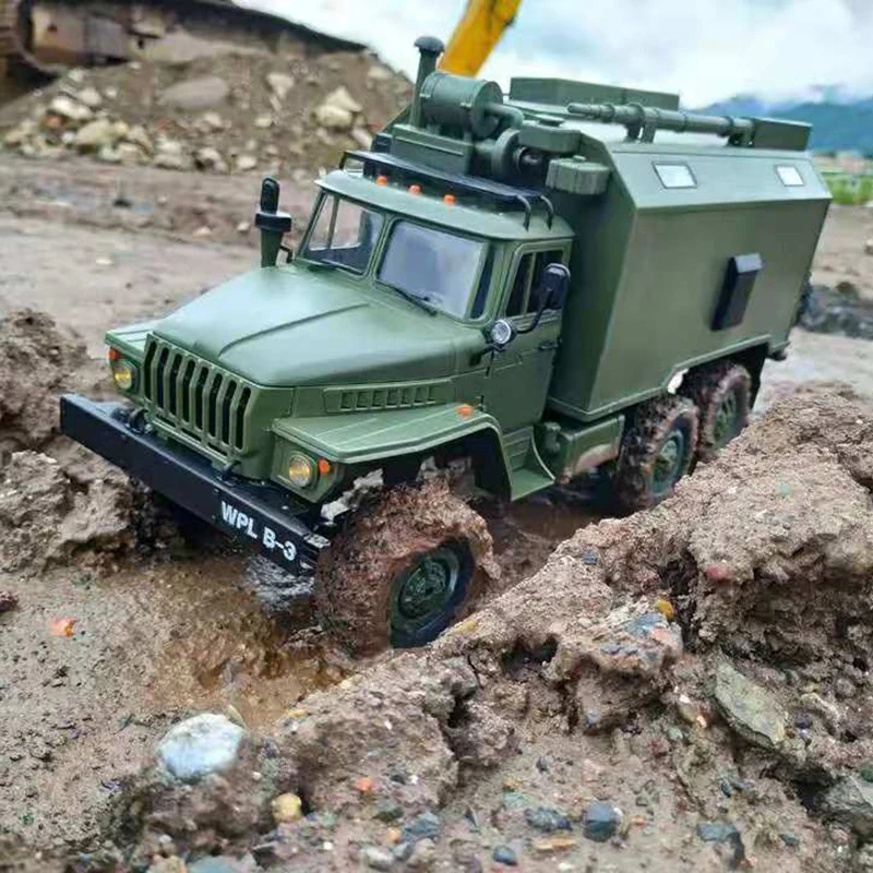 

Новинка, модель Wpl B-36 B36 радиоуправляемого грузовика в масштабе 1:16, полноразмерный 6-колесный привод, модель советского военного грузовика Урал, внедорожник с дистанционным управлением