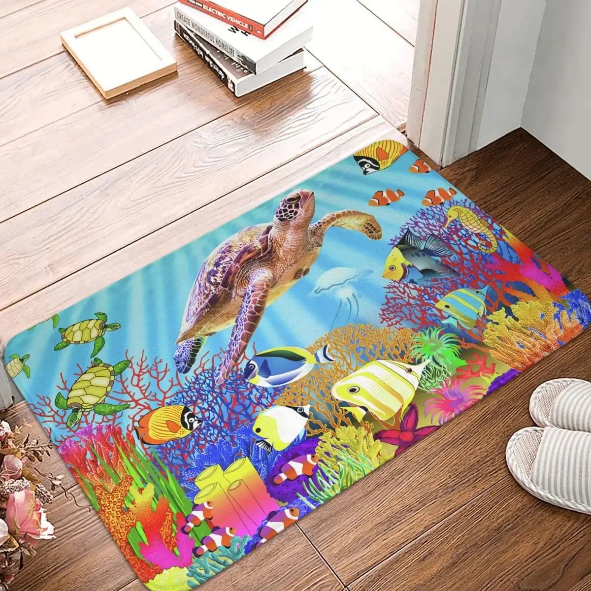 

Non-Slip Carpet Sea Turtle Doormat Living Room Bath Mat Entrance Door Decor Rug