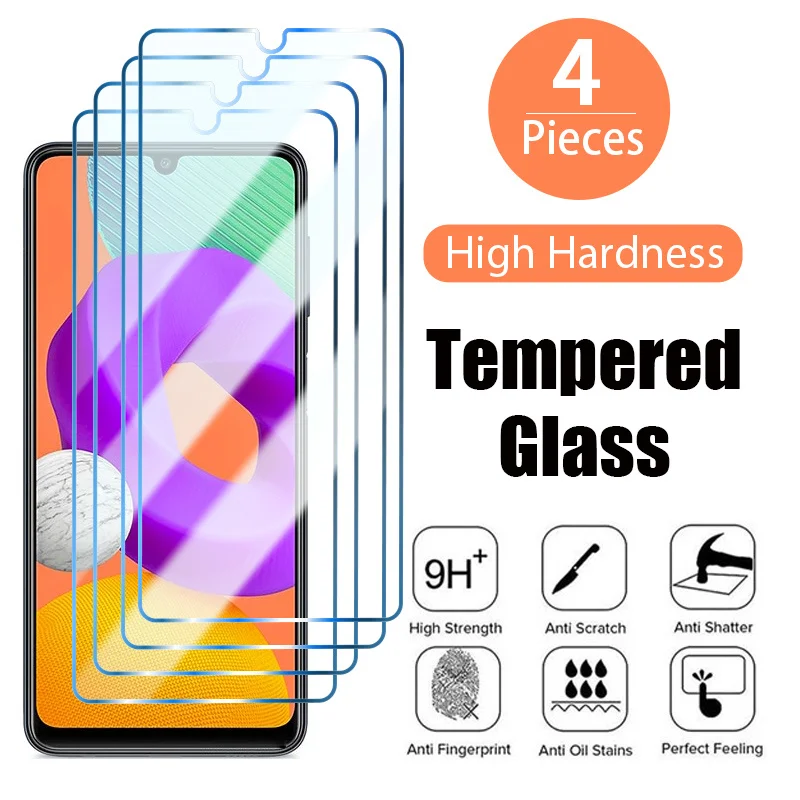 4Pcs Di Vetro Temperato Per Samsung A72 A52 A70 A50 A71 A51 A40 A30 A11 A12 A13 A22 A32 5G Protezione Dello Schermo Per Samsung A23 A03 A21S