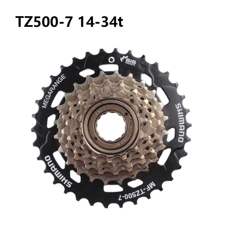 Bicycle Cassette Shimano Freewheel MF-TZ500 7 Speed 14-28T/14-34T For MTB Cycling Update From TZ21