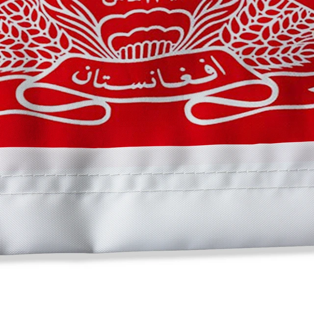 Directly Delivery Afghanistan Flag 100% Polyester Double Side Printing Afghan  Flag