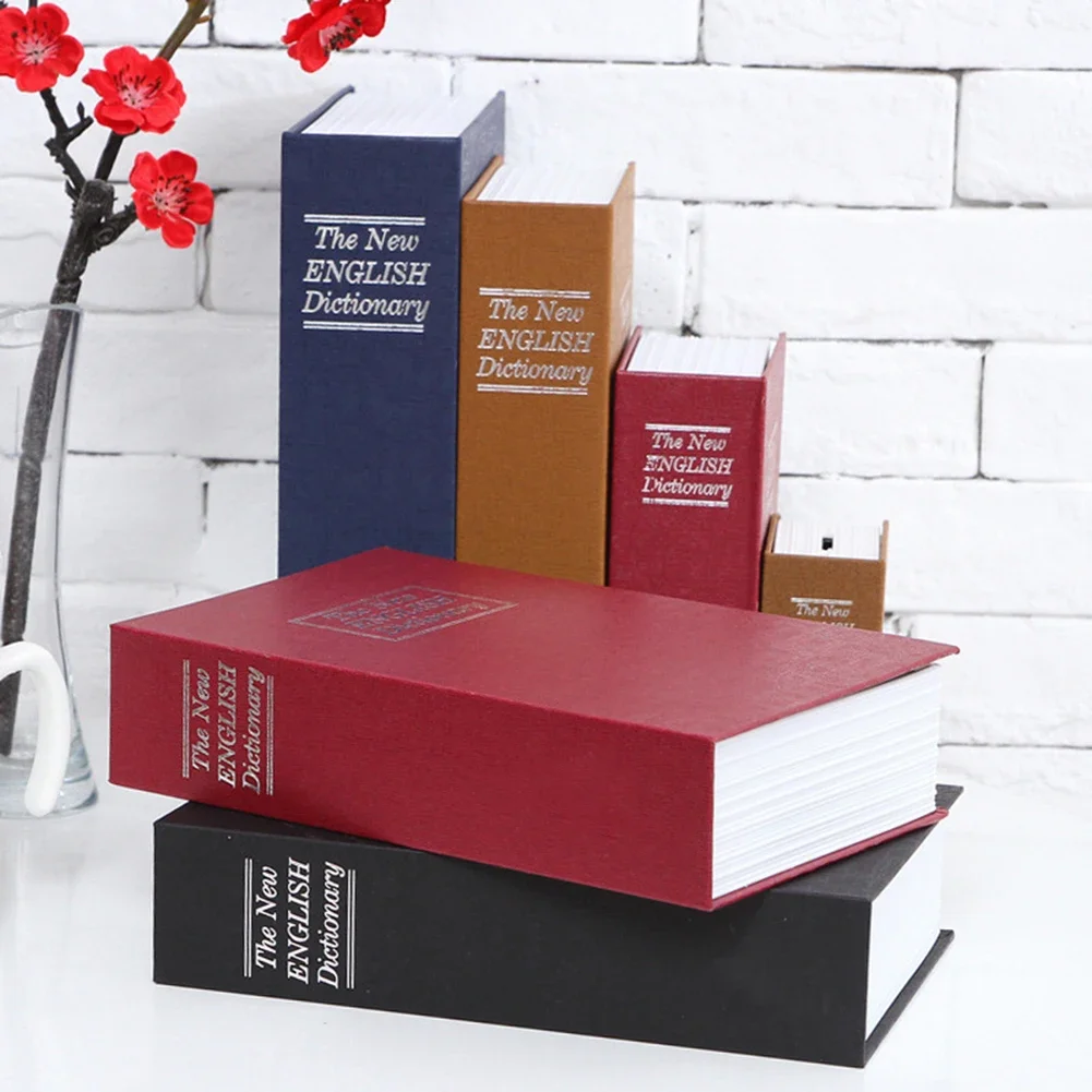 1pc Personal Book Safe Blue black red coffee Steel Walls Personal Book 1pc Personal Book Safe Blue black red coffee Steel Walls Personal Book