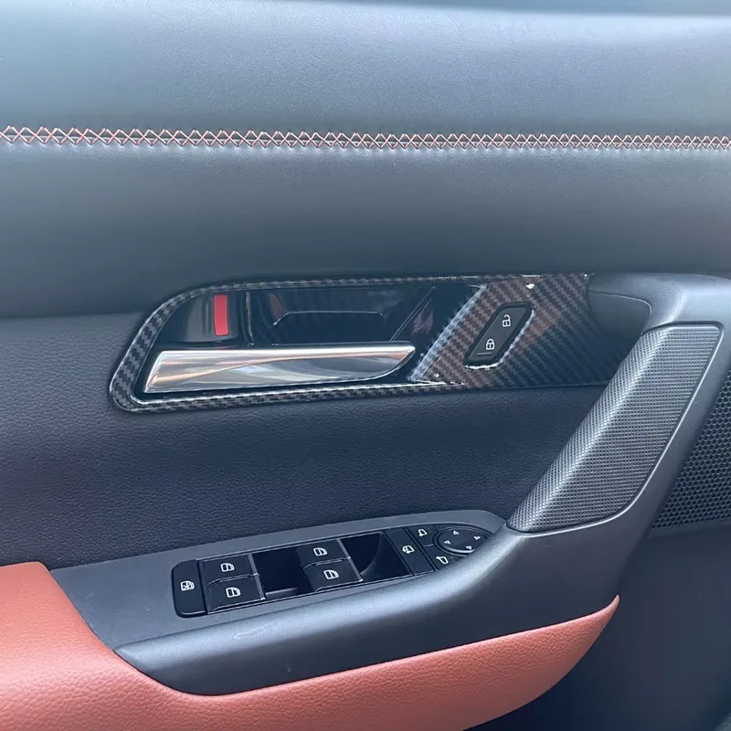 ForMazdaCX50cx5020232024ABSCarbonFiberCarInnerDoorHandle