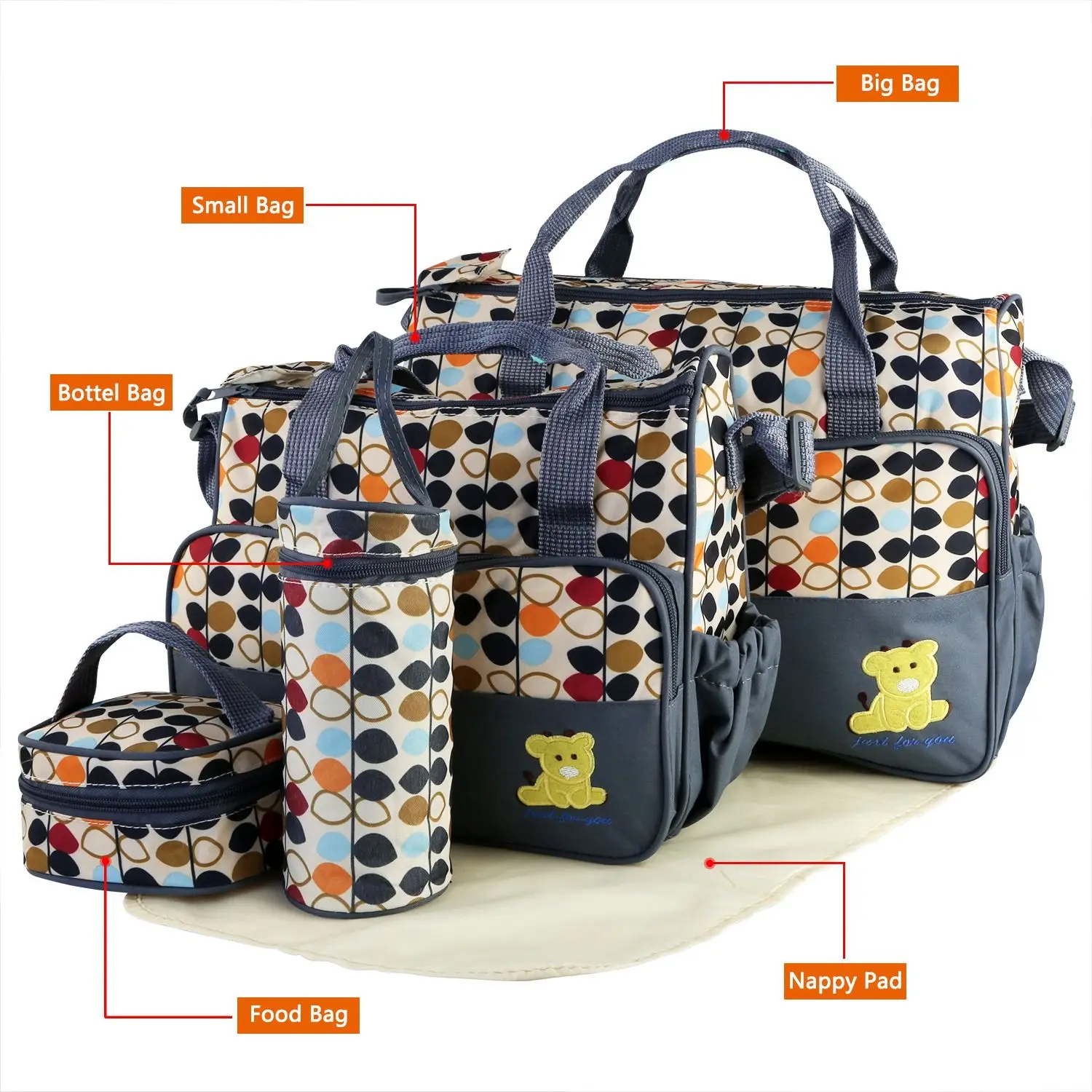Mommy Diaper Bag Set 5