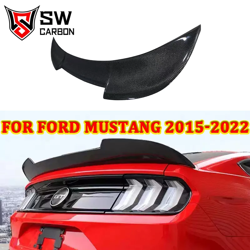 

Carbon Fiber MMD Style Rear Spoiler for Ford Mustang 2015-2022 Trunk Lip Rear Wing Upper Splitter Aerodynamic Body Kit