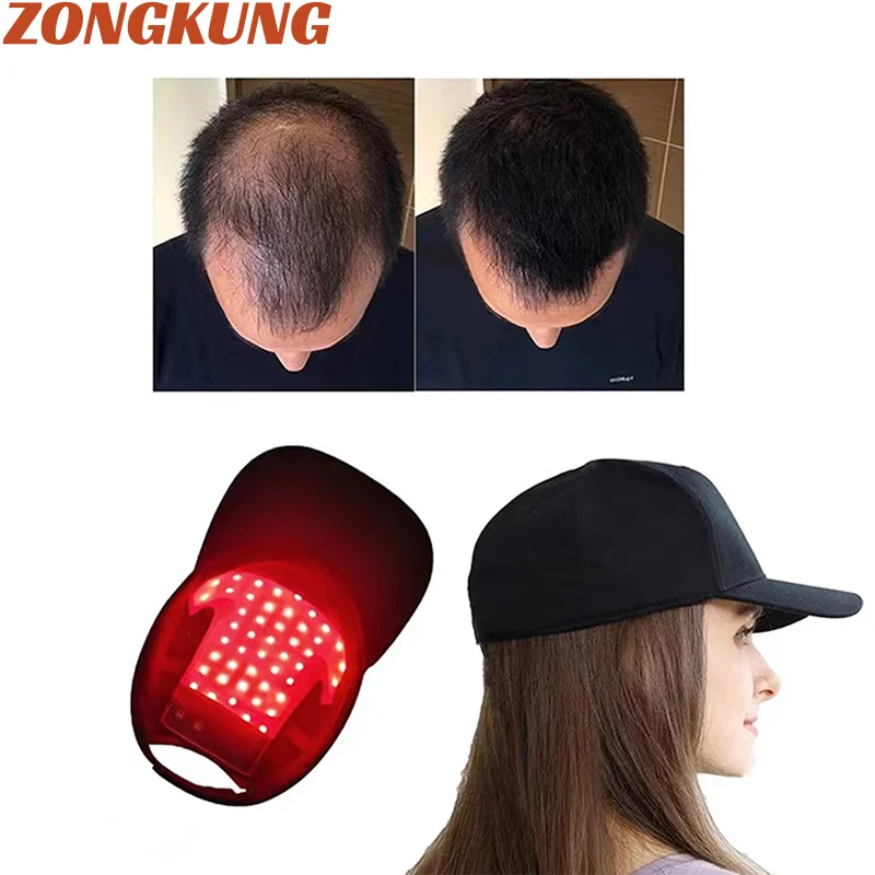 LEDRedLightTherapyCapHairGrowthHatRedInfraredLightTherapy