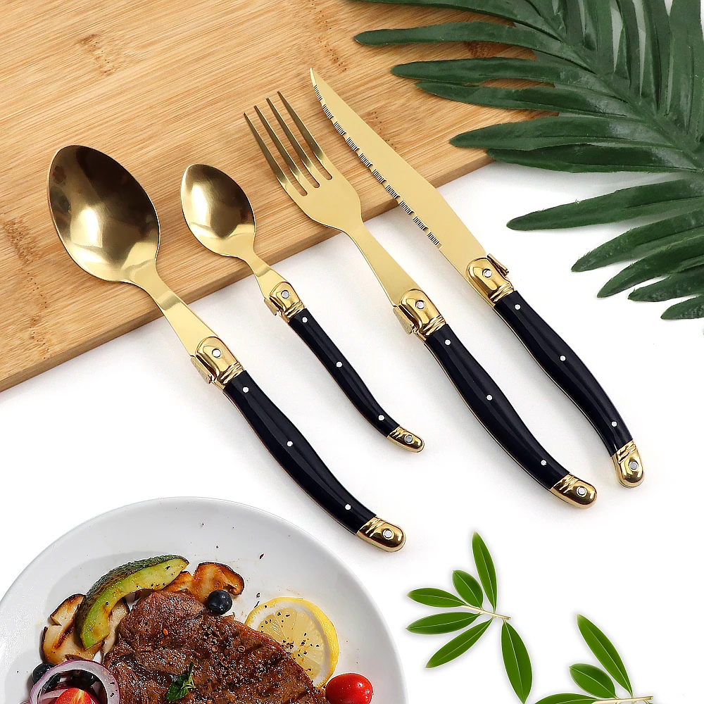https://ae01.alicdn.com/kf/S489c4c2b4de9498d8e2c9ea677bf118aX/6Pcs-Golden-Silverware-Laguiole-Cutlery-Set-Stainless-Steel-Luxury-Sharp-Steak-Knives-Forks-Soup-Spoons-Teaspoons.jpg