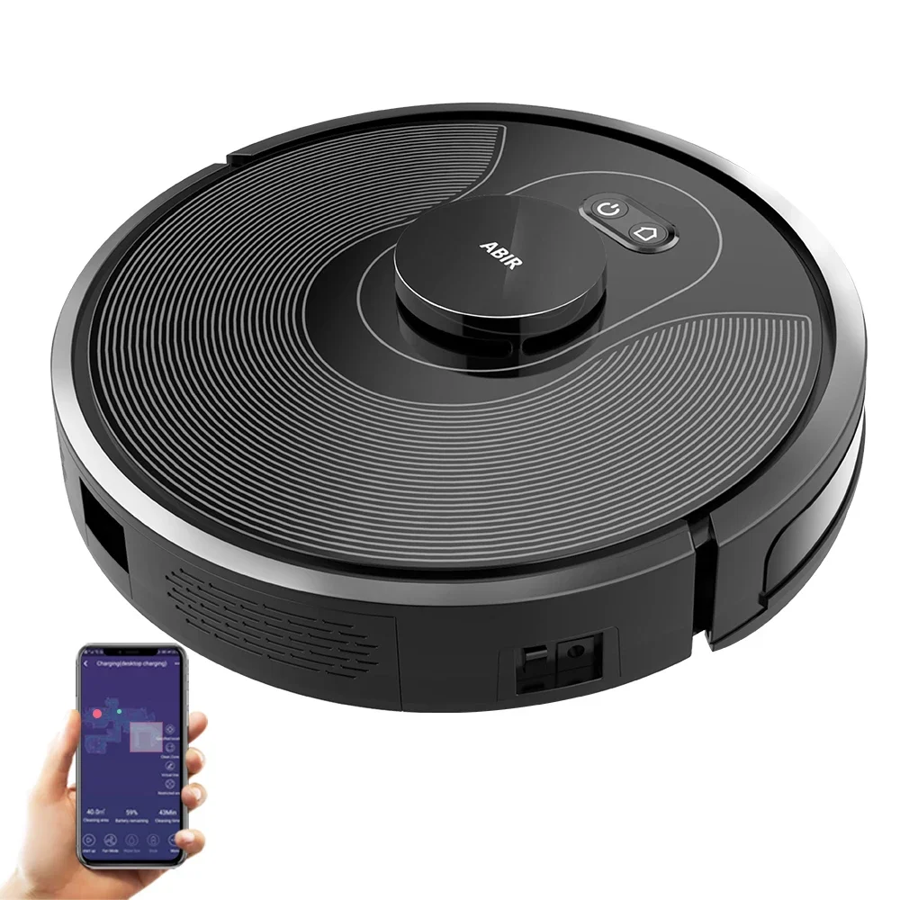 

2022 Newest APP Control ABIR X8 Automatic Wet and Dry Robot Mop With Electric Water tank Smart Robot Vacuum Cleaner