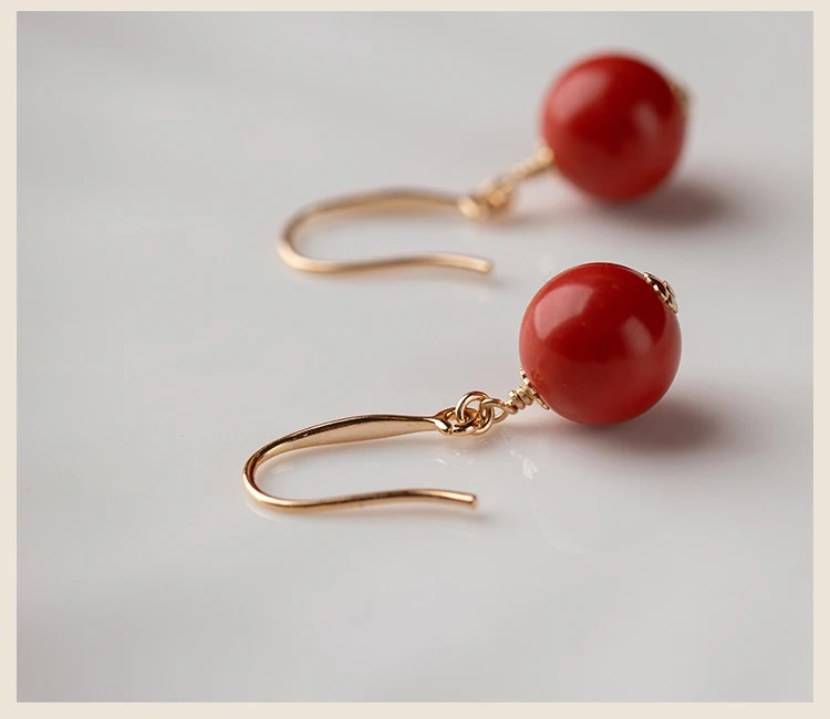 Retro-Stil Ohrringe für Frauen 10mm vergoldeten Haken baumeln Ohrringe Hochzeit Ostern Accessoires Frauen Weihnachts geschenke Muttertag – Detail 6