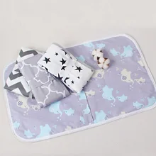 

Baby Changing mat Waterproof Mattress Foldable Washable Baby Changing Mat Children Reusable Cartoon Cotton Bed Pad 50x70cm