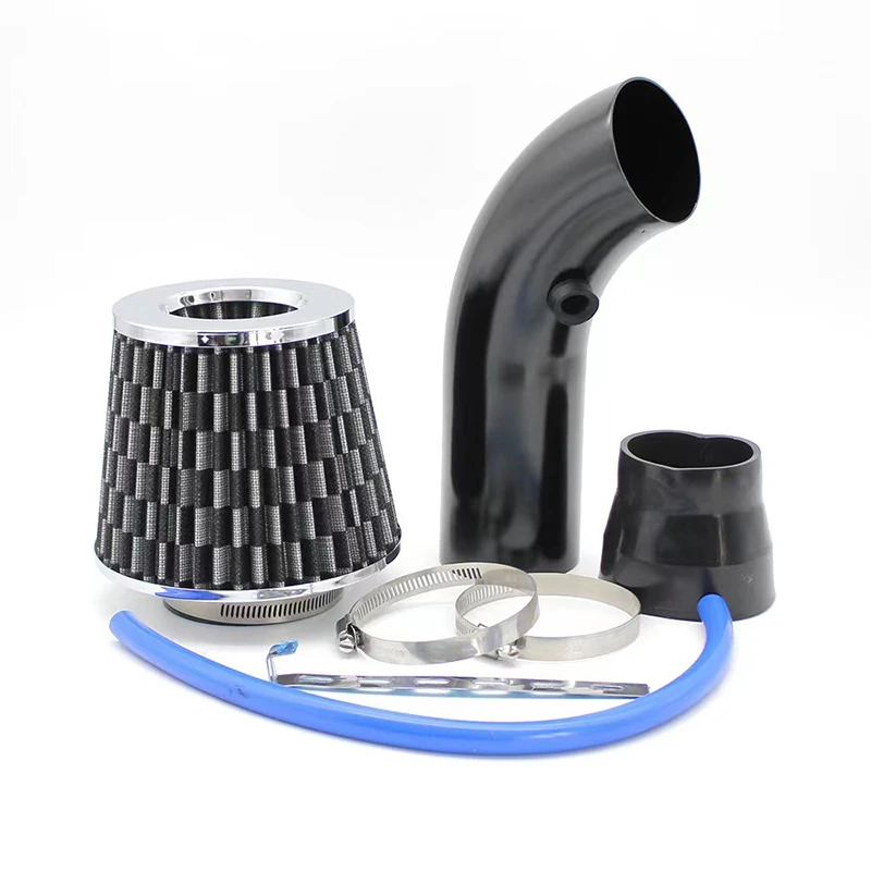 Universal 3" 76mm Car Refitted Winter Mushroom Head Air Filter Intake Pipe Filter High Flow Air Aluminum Pipe Kit air intake kit