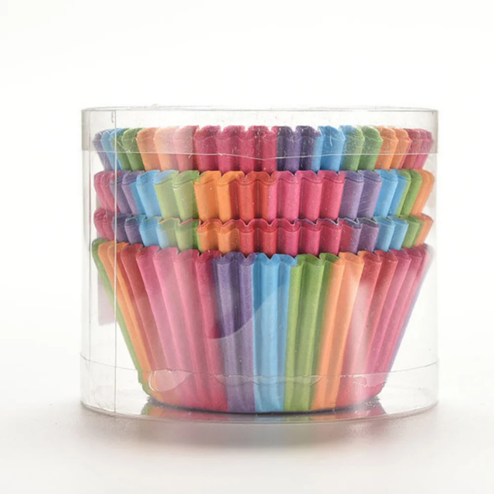 100 pcs Rainbow Cupcake Liner 2