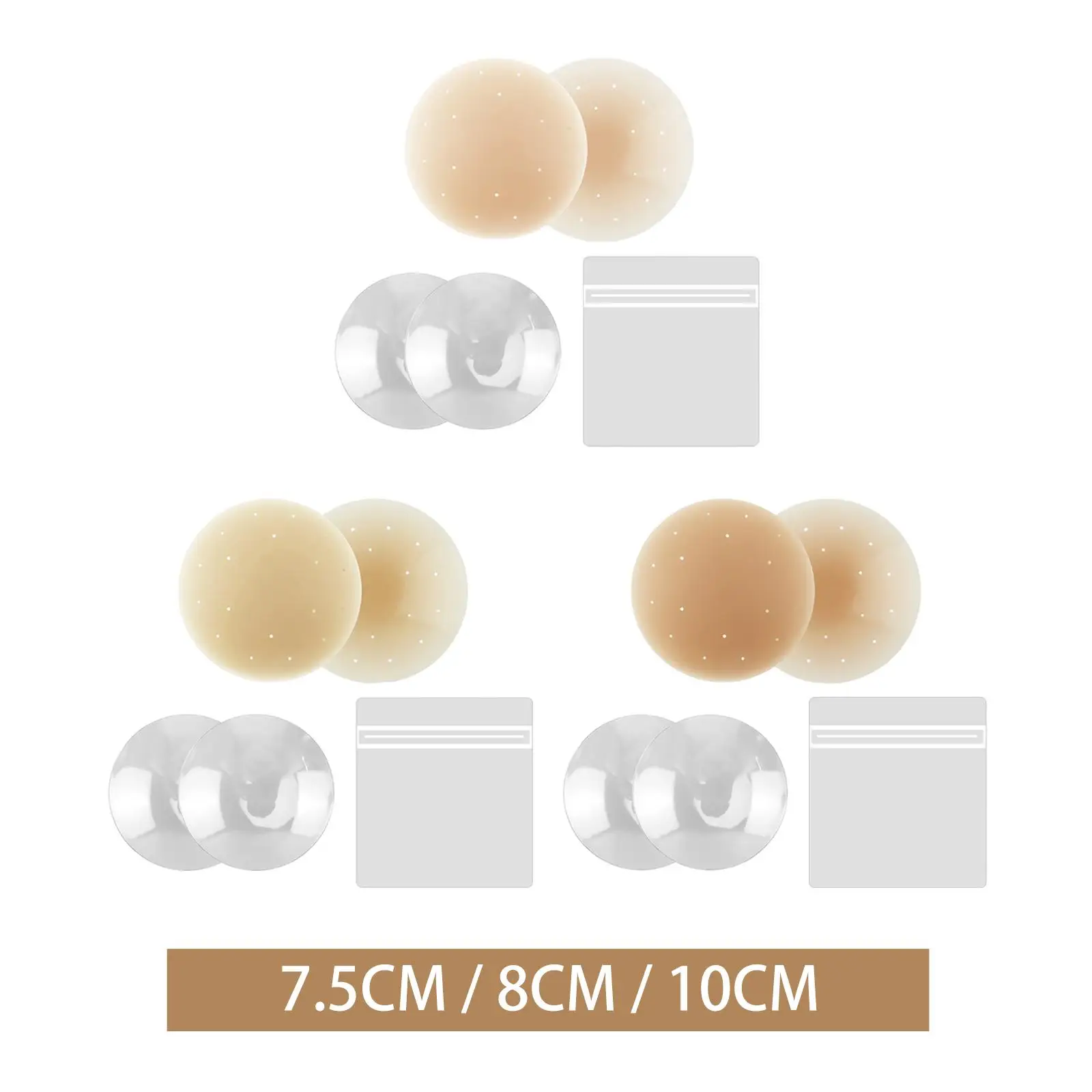 

Nipple Cover for Women Seamless Thin Comfortable Invisible Silicone Nipple Pasties Nippleless Covers Sticky Breast Covers