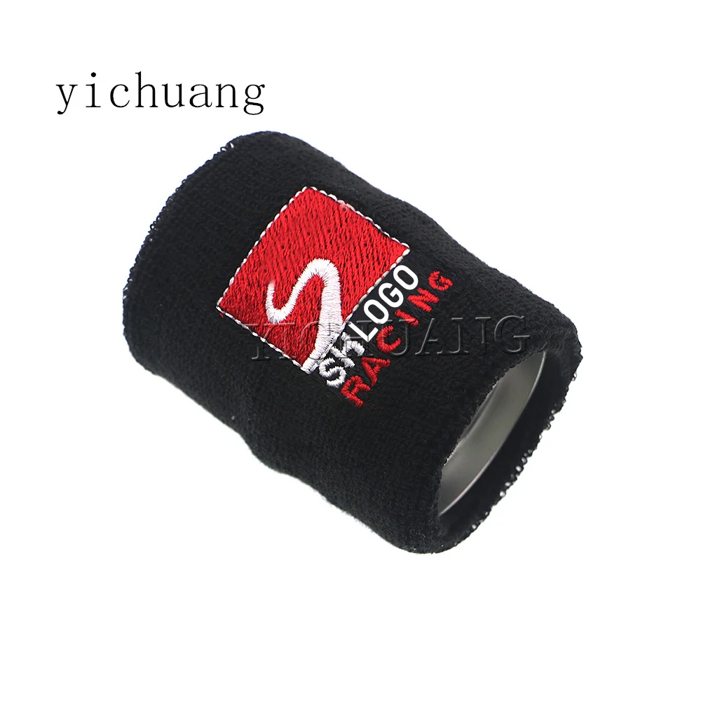자동차 스타일링 블랙 탱크 커버, 오일 캐치 탱크, 로고 양말 커버 가능, 1 개