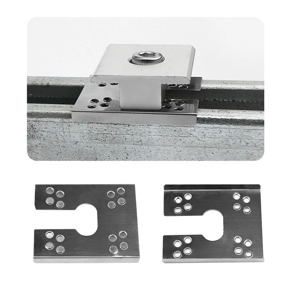 C-beam rail conductive sheet solar photovoltaic racking grounding conductive sheet aluminum alloy rail for ROOF