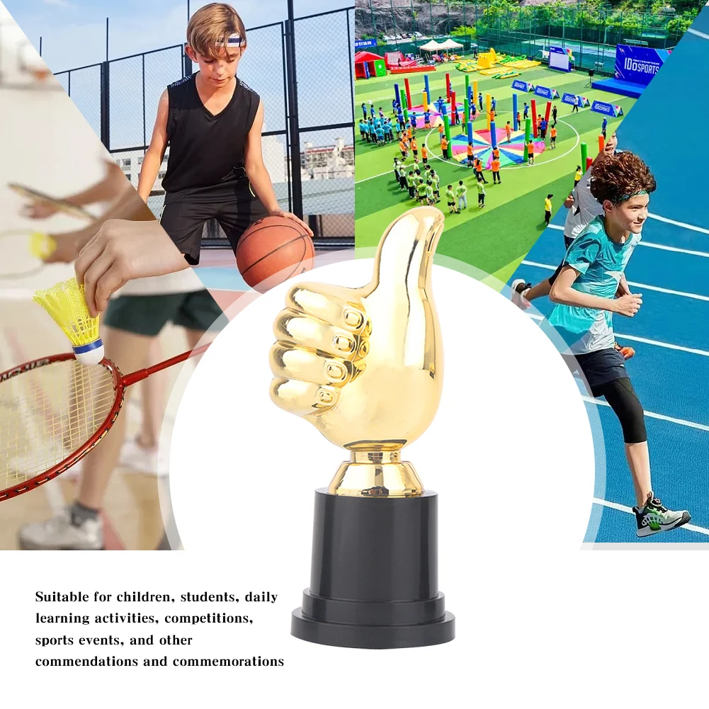 5 Inch Thumbs Up Trophy Competition Winner Prize Mini Victory Trophies Award Prizes For Children Party Favors Gifts 10/20Pcs