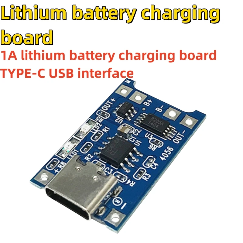 

5Pcs Type-C/Micro/Mini Usb 5V 1A Tp4056 Lithium Battery Charger Module Charging Board With Protection Dual Functions 1A Li-Ion