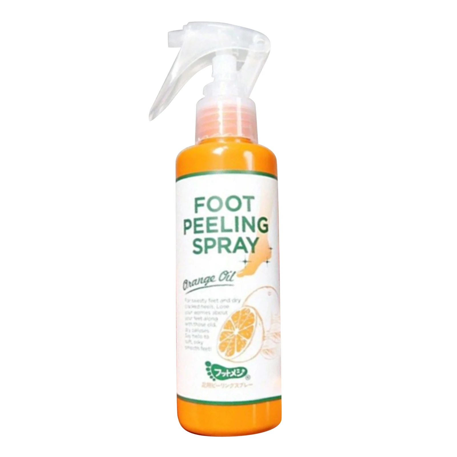 100ml Foot Peeling Spray Orange Essential Oil Exfoliating Nourish Peel Feet Calluses Dead Skin Remover Pedicure Foot Care Tool