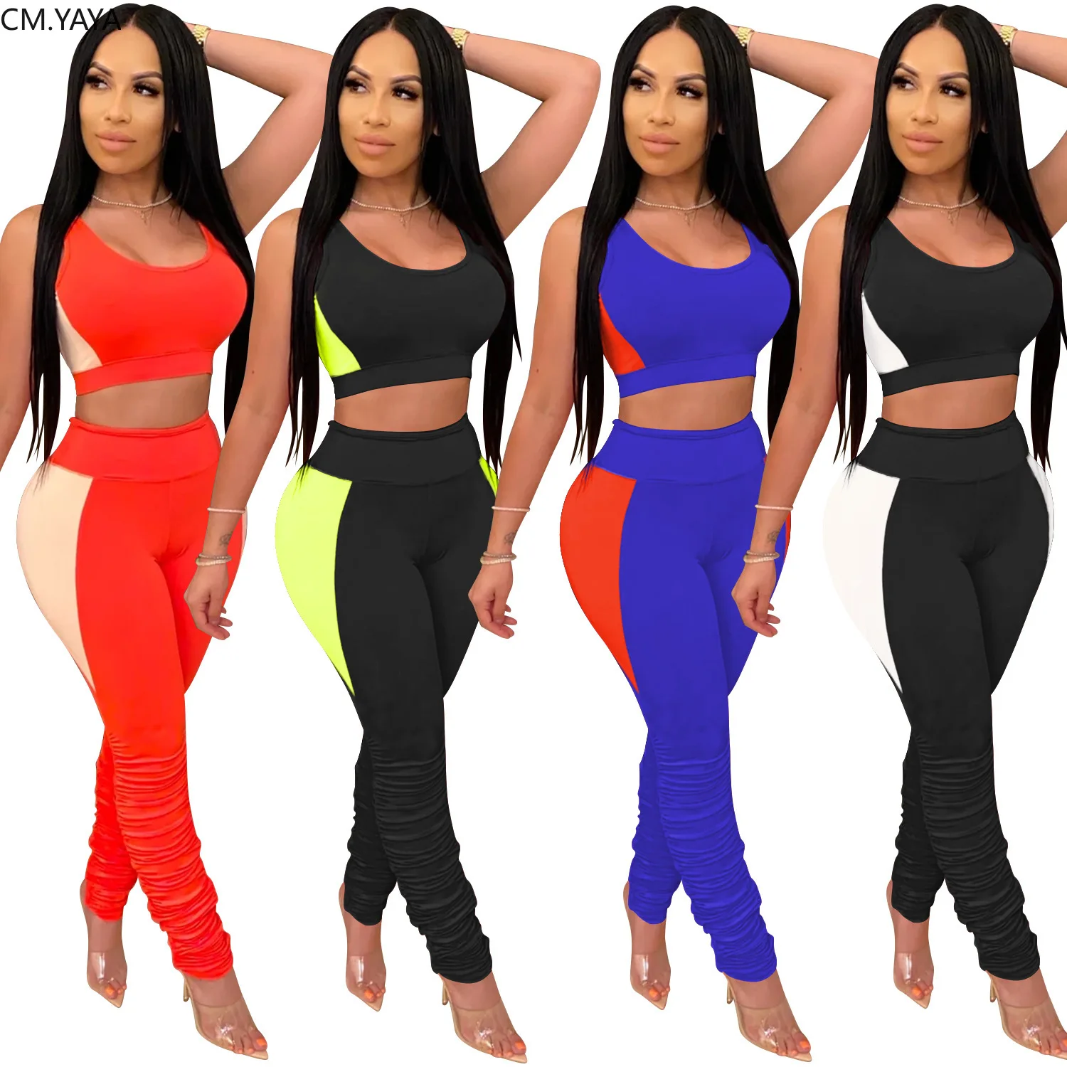 Sweatpants Sets Women Matching Sweatpants Tank Top Outfit Sport