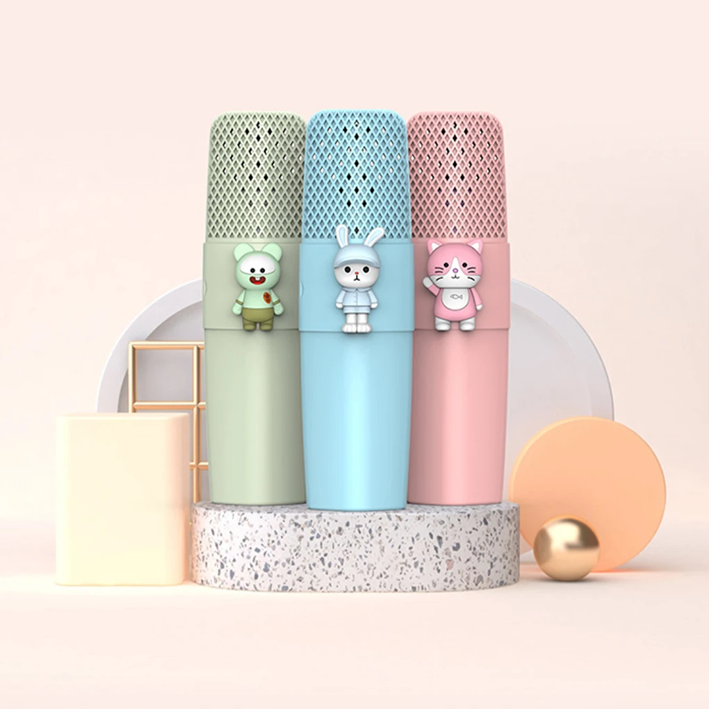 ABS Wireless Microphone Stereo Wide Application 10m Connection Bluetooth Transmission Karaok 600mAh
