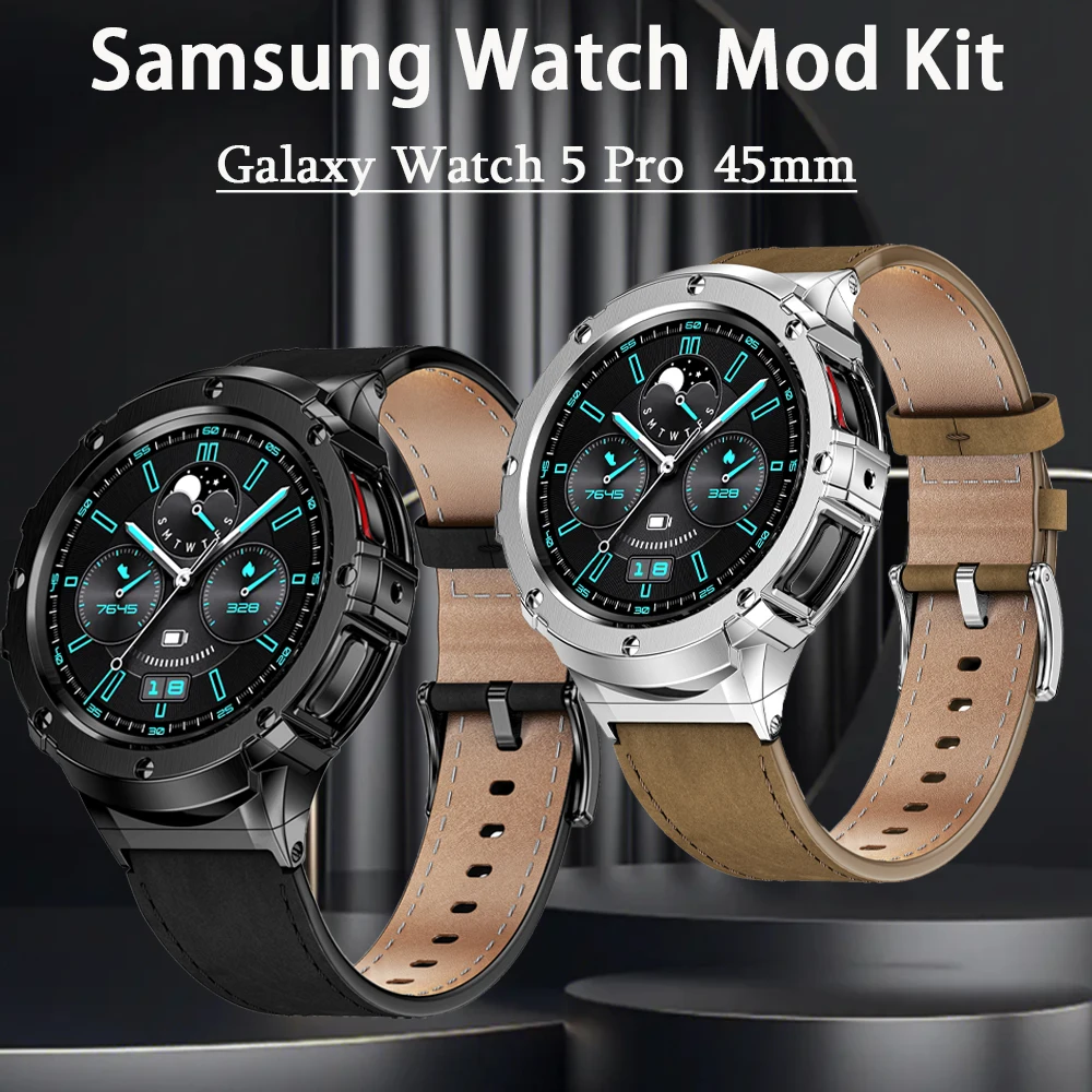 

Galaxy Watch 5 Pro Classic 45mm No Gaps Metal Bracelet Stainless Steel Strap For Samsung Galaxy Watch 5 Pro Band Accessories