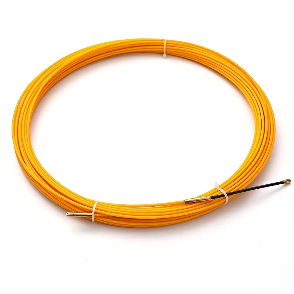 Description Picture 2 of item30M 3mm Guide Device Fiberglass Electric Cable Push Pullers Duct Snake Rodder Tape Wire Mayitr Yellow 2019
