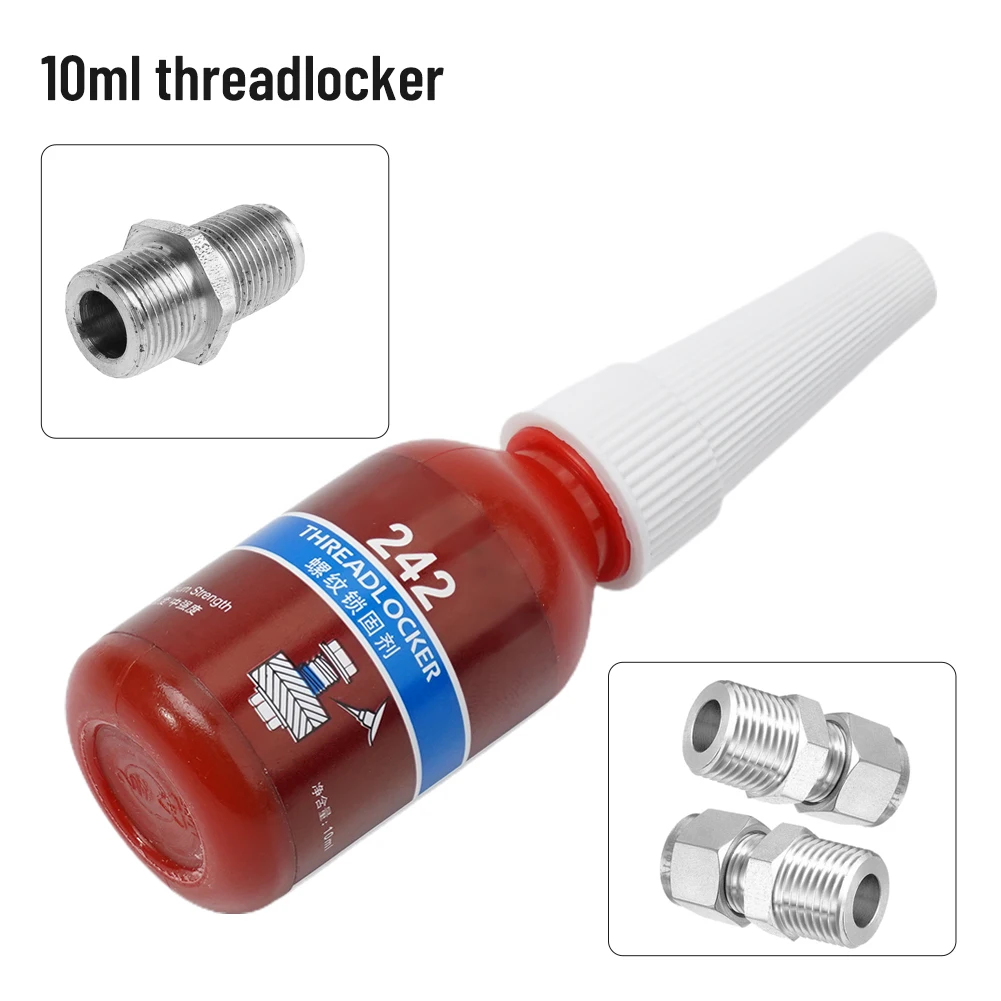 1 pz 10ml Threadlocker 222/242/243/262/263/271/277/290 adesivo anaerobico Fit vite ruggine/vite non stretto per filettatura del tubo