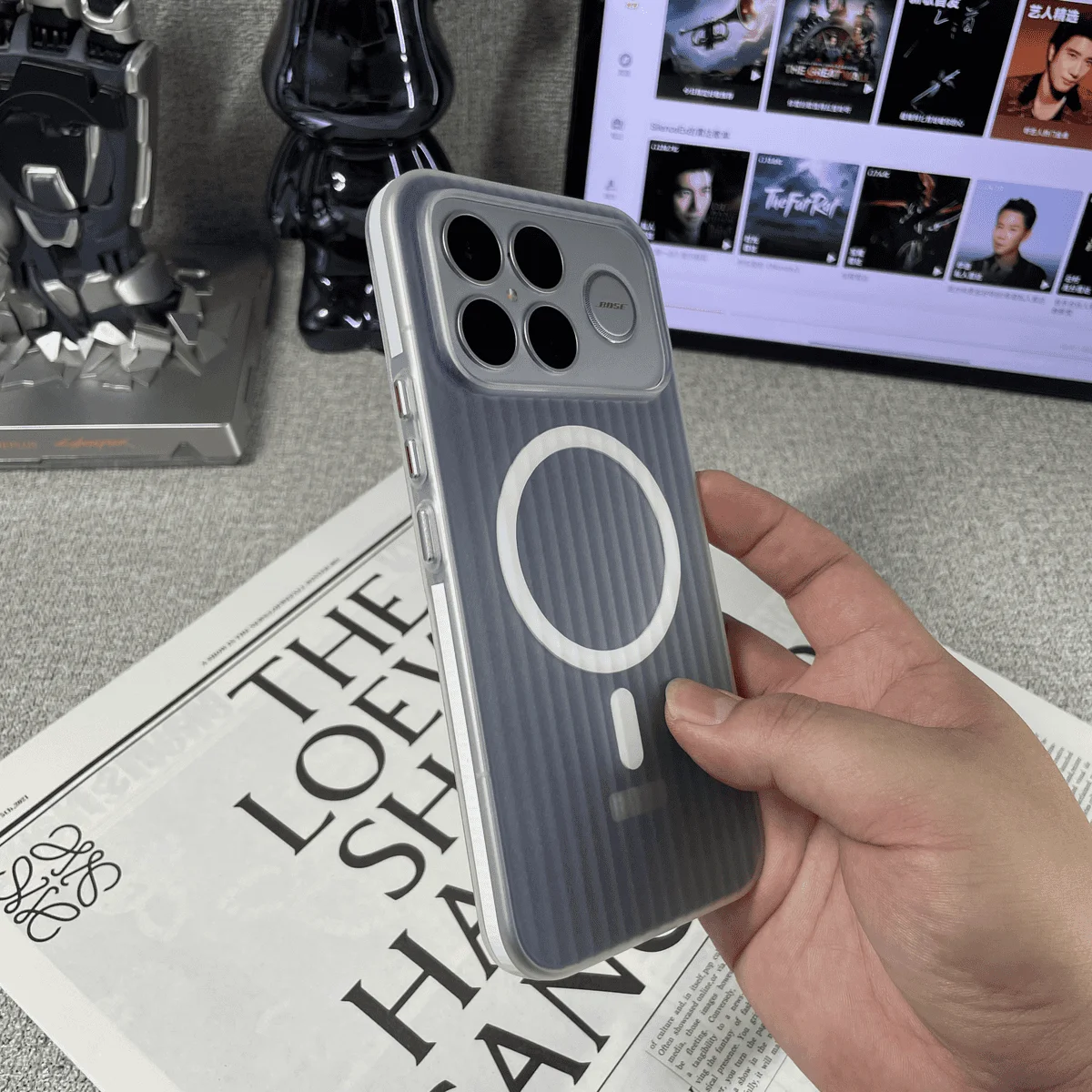 Business Magnetic Thin Corrugated Anti-Collision Strip Shockproof Bumper Case