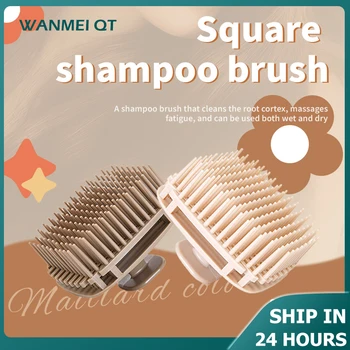 1 pz Silicone Shampoo Spazzola Testa Massaggio Del Cuoio Capelluto Pettine Lavaggio Dei Capelli Pettine Massaggio Del Corpo Doccia Spazzola Salone di Parrucchiere Strumento