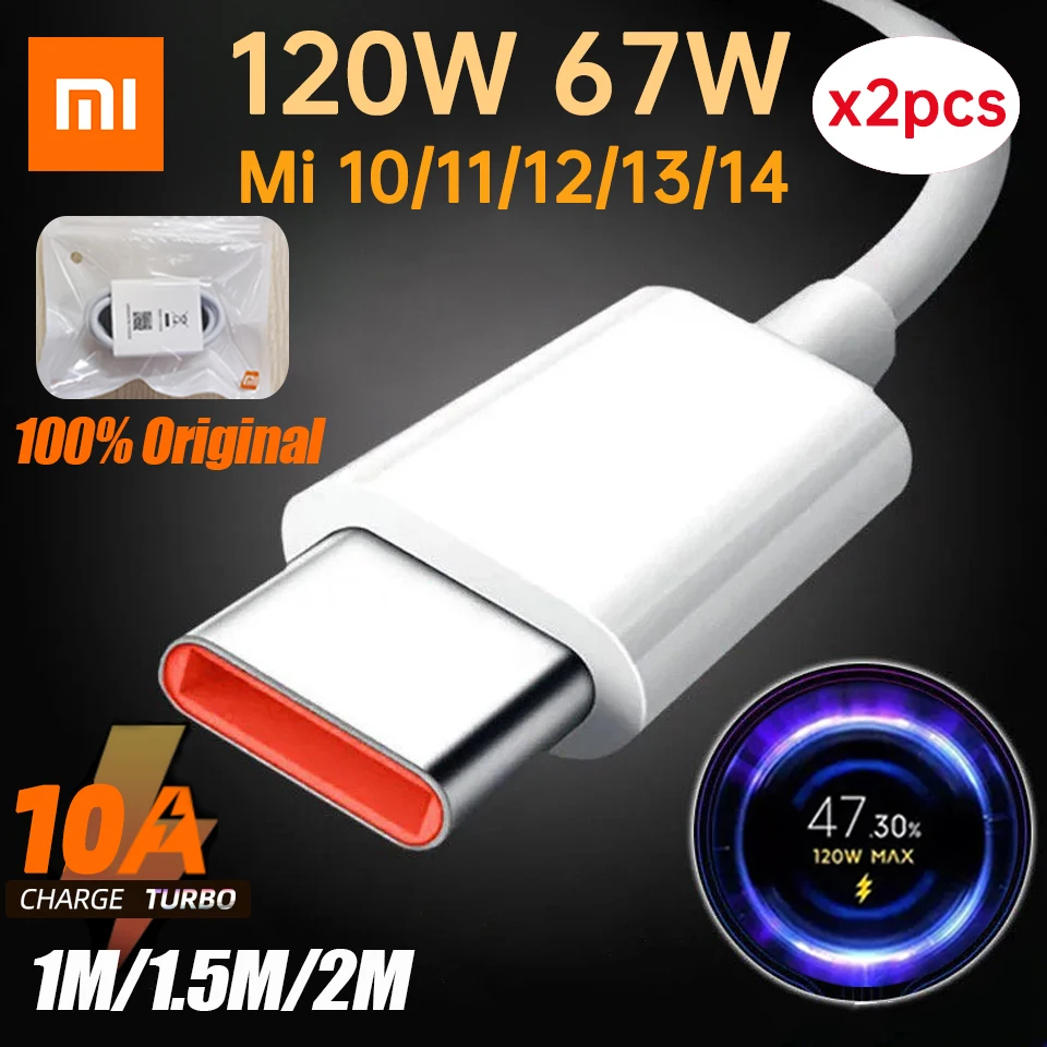 Xiaomi-Câble USB Type C d'origine, Chargeur rapide turbo, 10A, 120W, 67W,  Mi 14, 13, 12T Pro, 12, 11 Ultra, Casque X6 X, Redmi Note Black Shlavabo 5  - AliExpress