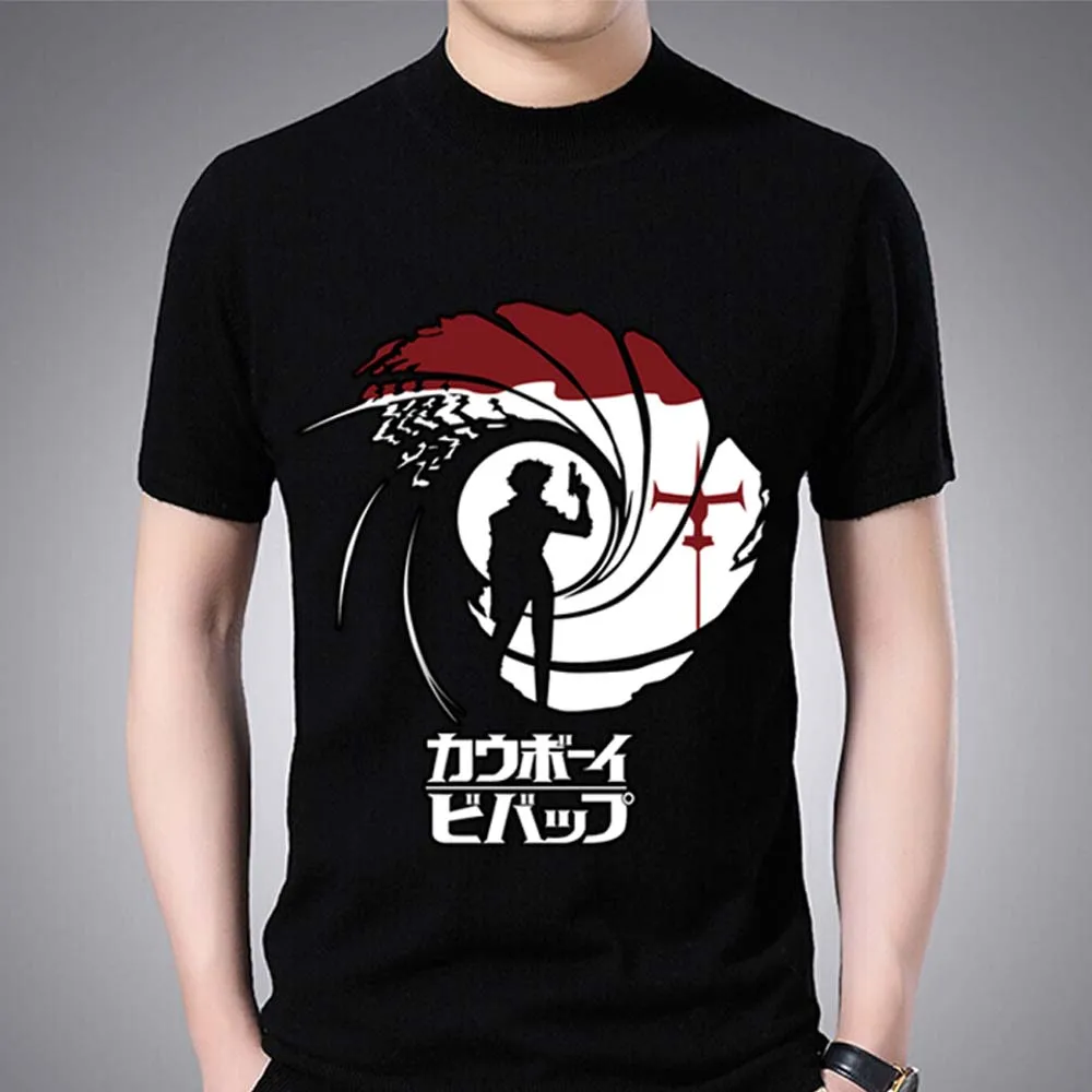 Classic Men's T-shirt Trend ese Youth Printed Short Sleeve Shirt Anime Series Casual Fashion Round Neck Soft Men's T-shirt