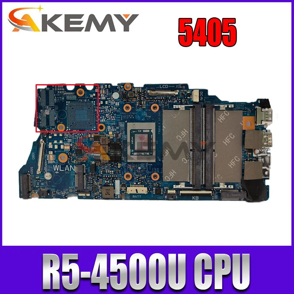 19852-1 For Dell INSPIRON 5405 laptop motherboard 0YX59Y CN-YX59Y with R5-4500U working perfect best cheap motherboard for gaming pc Motherboards