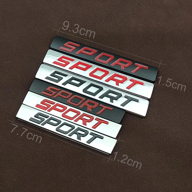 3D Metal Sport Emblem Badge Adesivo Per Auto Per Audi Toyota Bmw Lexus Renault Jaguar Kia Range Rover Honda Sport Logo Accessori