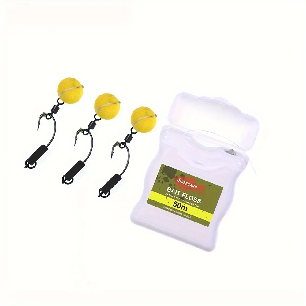 Accessoires montage carp fishing 1-3 pièces - Porte-bouillettes, floss grips pour rigs chod et Ronnie