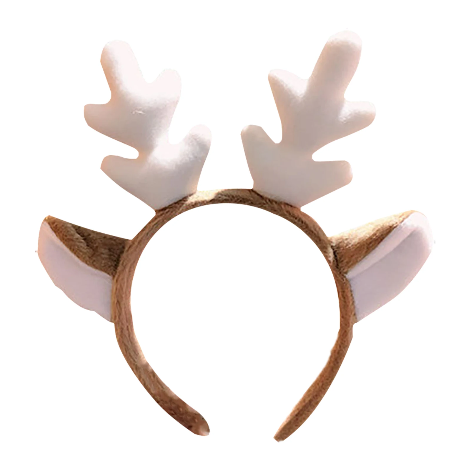 

Comfortable Hair Decoration Adults Kids Christmas Headband Holiday Photo Props Cute Ears Cosplay Funny Party Reindeer Antlers