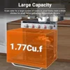 21" Gas Range Stove Oven Combo with 3 Burners 1.77 Cu.Ft. RV Use 28,100BTU Capacity Baking Rack Air Fryer Basket Included 3