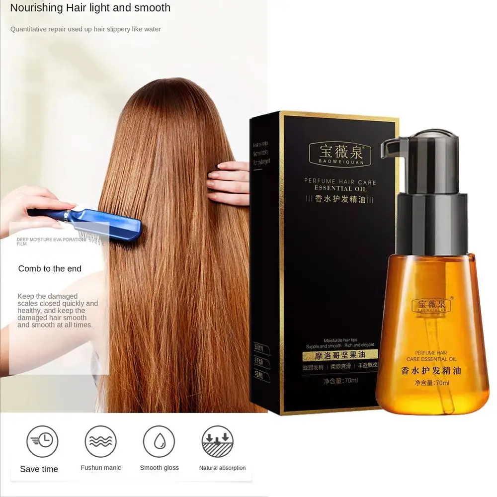 Morocco Argan Oil Hair Serum Smoothing Repair Anti-Dandruff