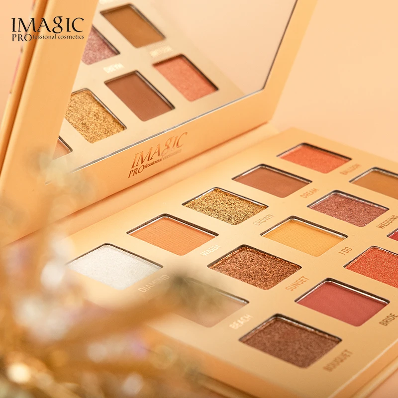 Eye Shadow Eye Shadow Plate IMAGIC Eyeshadow Palette 15 Colors Matte Shimmer Glitter
