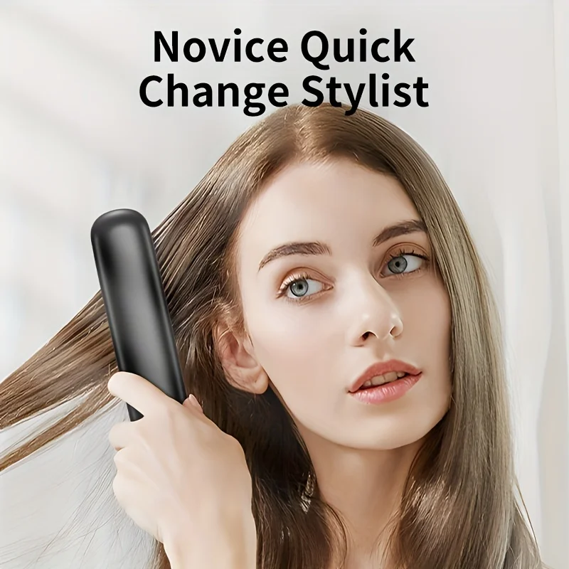 Xumtom Usb CeramicHeating Straight Hair Comb Wireless Portable Negative Ion Styling Tool Rechargeable Straightening Brush