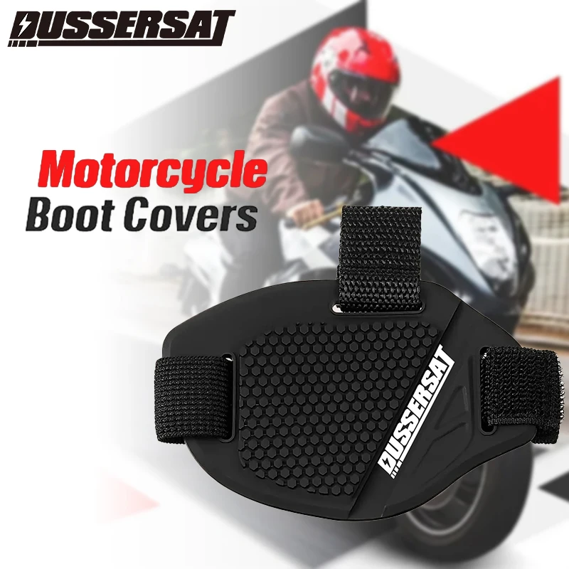 1/2/4pc Motorcycle Shoe Cover Anti-slip Gear Boot Shifter Protector Pad