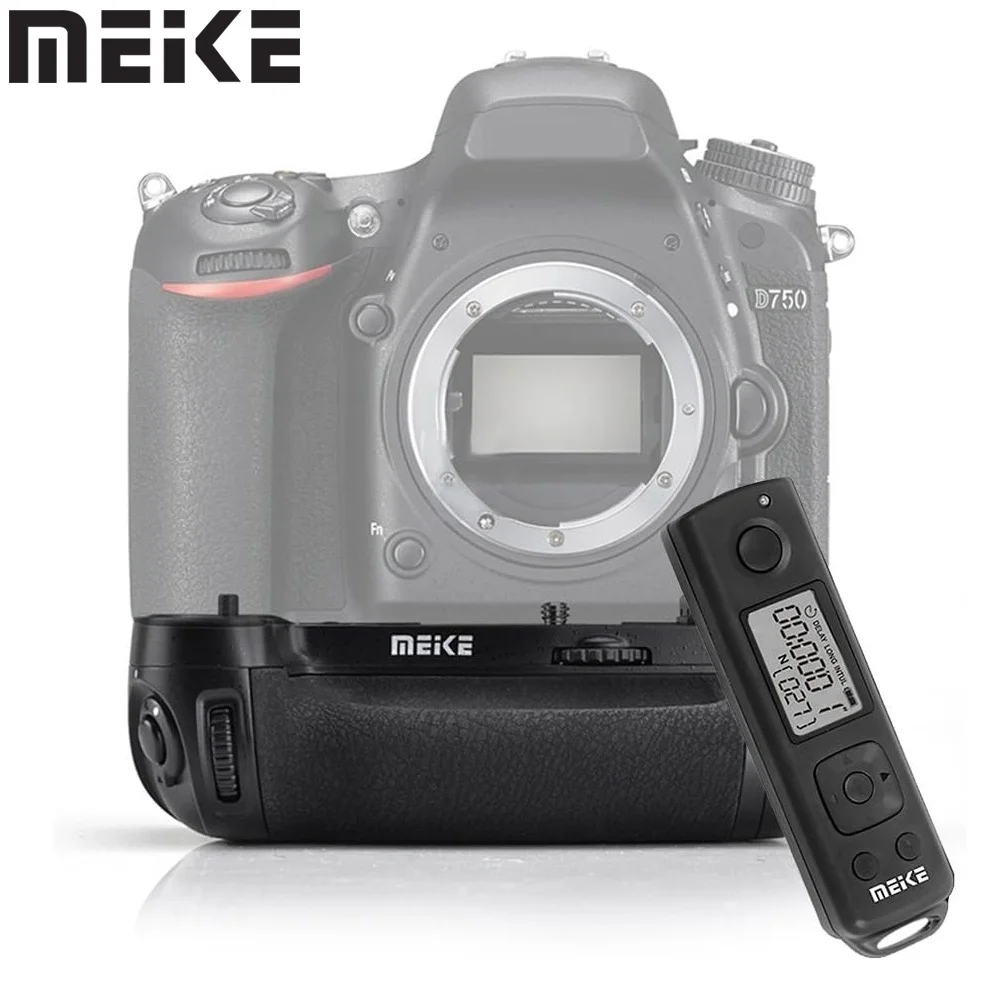 MEIKE Pro Grip for D750 Wireless Remote MB-D16 Replacement Dual-Battery Vertica